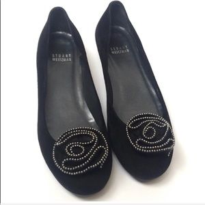 Stuart Weitzman Black Flats Size 7